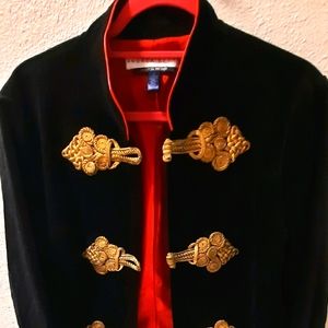 Black velvet jacket